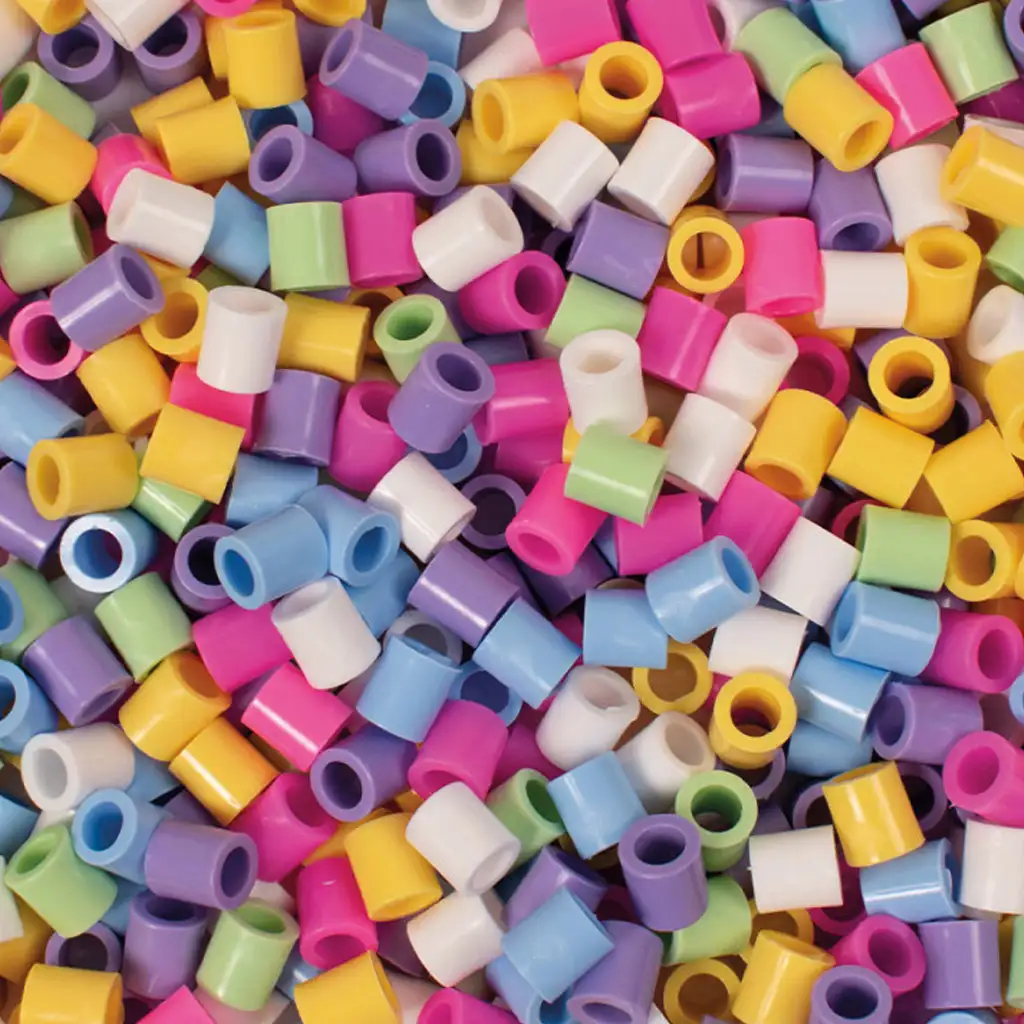 PlayBox: 9mm XL MAXI pastelné zažehľovacie korálky, balenie 1000 ks kép 2