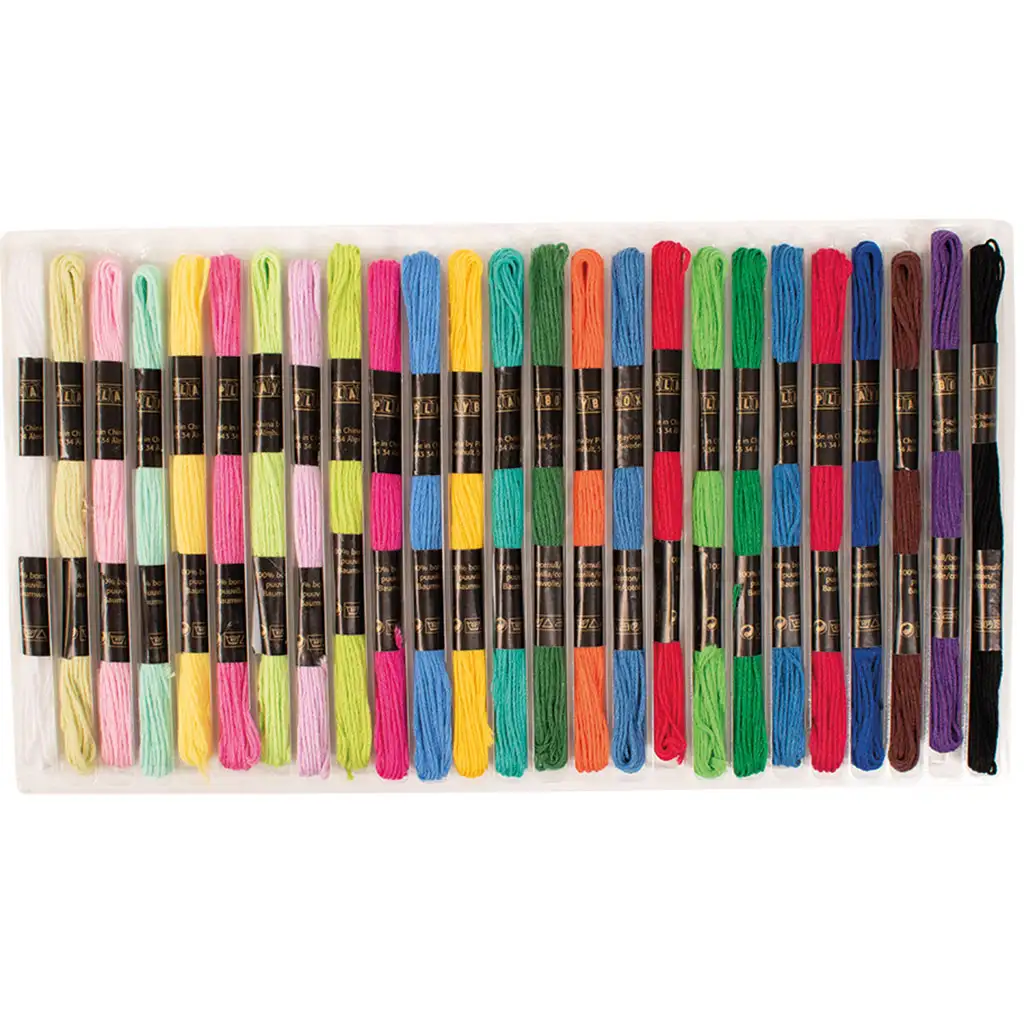 Playbox: balíček 25 klbiek priadze v rôznych farbách 25x8m