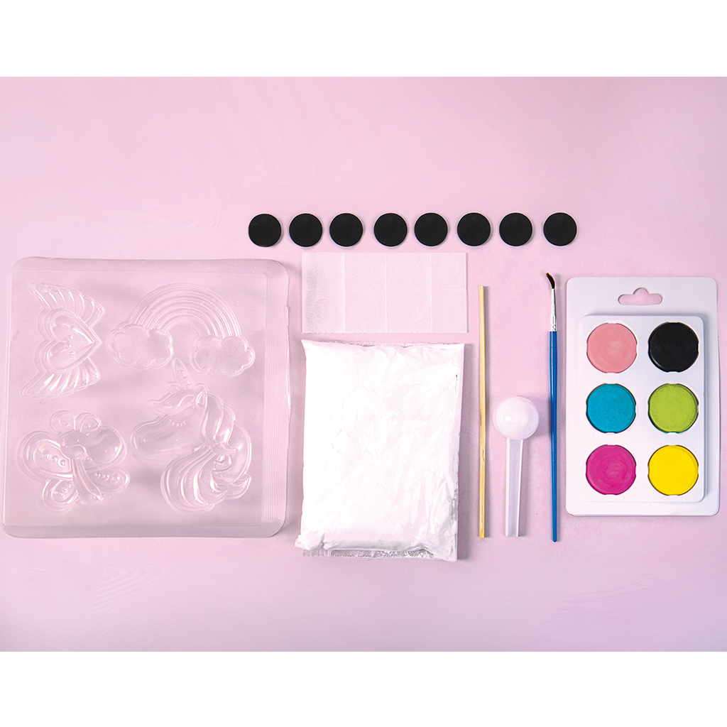 PlayBox: Sada na výrobu chladničkových magnetiek s jednorožcami - odlievací sadrový set kép 2