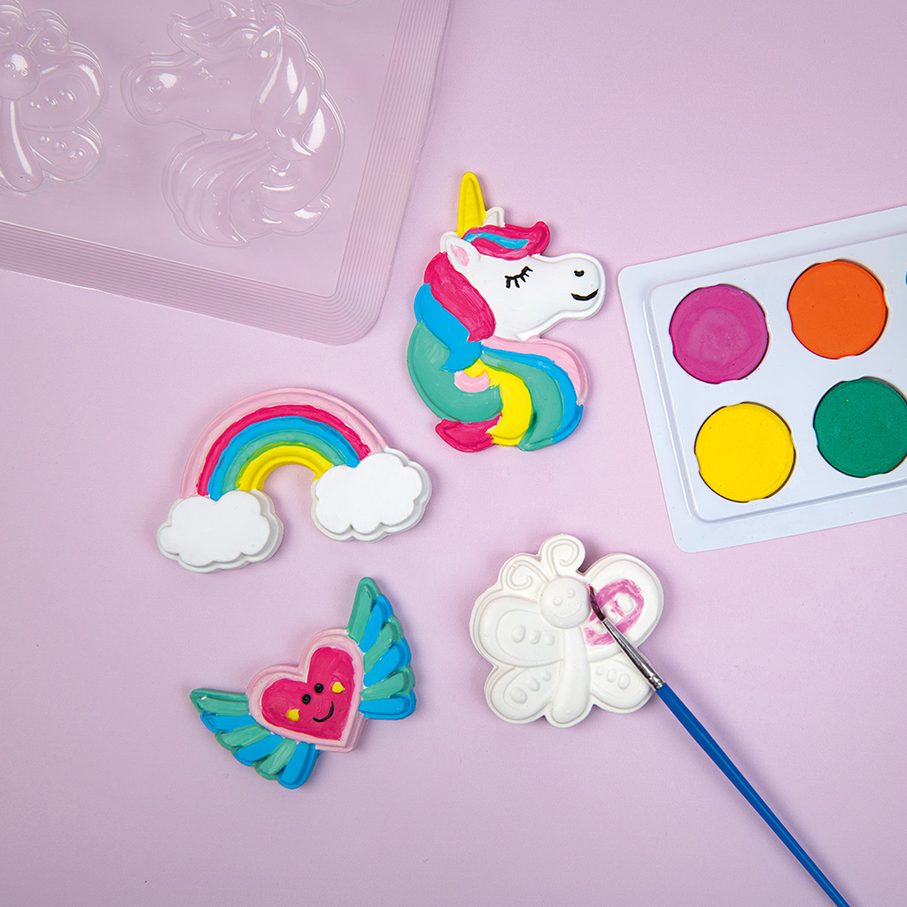 PlayBox: Sada na výrobu chladničkových magnetiek s jednorožcami - odlievací sadrový set kép 4