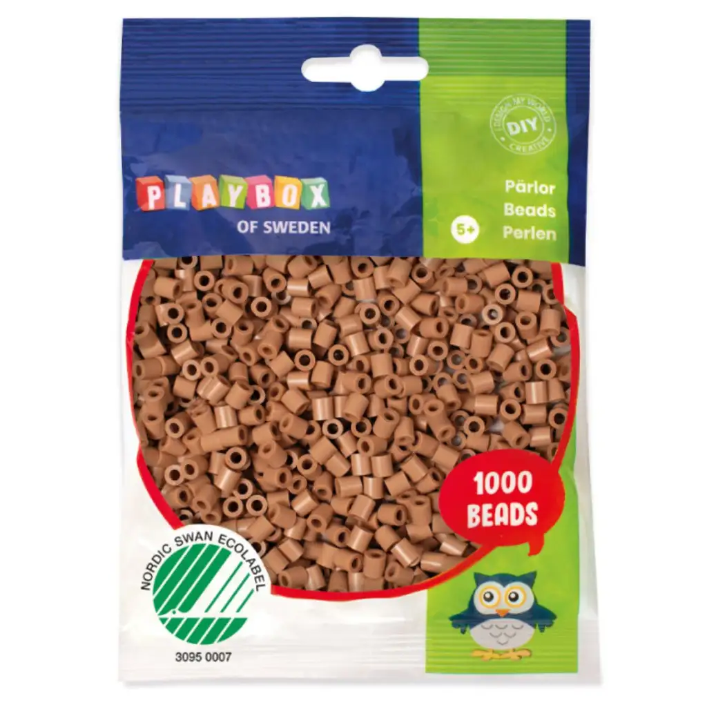 PlayBox: 5mm MIDI zažehlovacie korálky 1000ks v pieskovej farbe