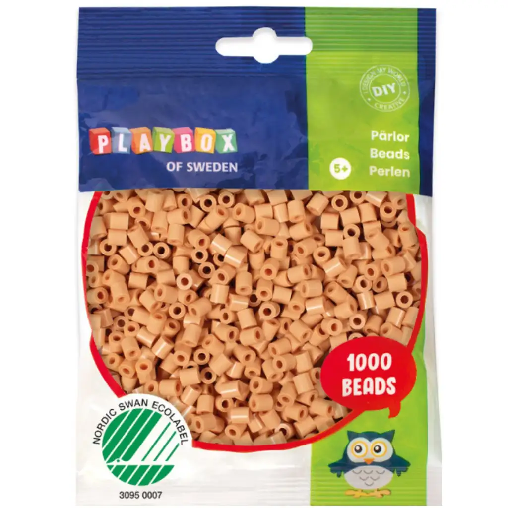 PlayBox: 5mm MIDI zažehlovacie korálky 1000ks v jemnej béžovej farbe