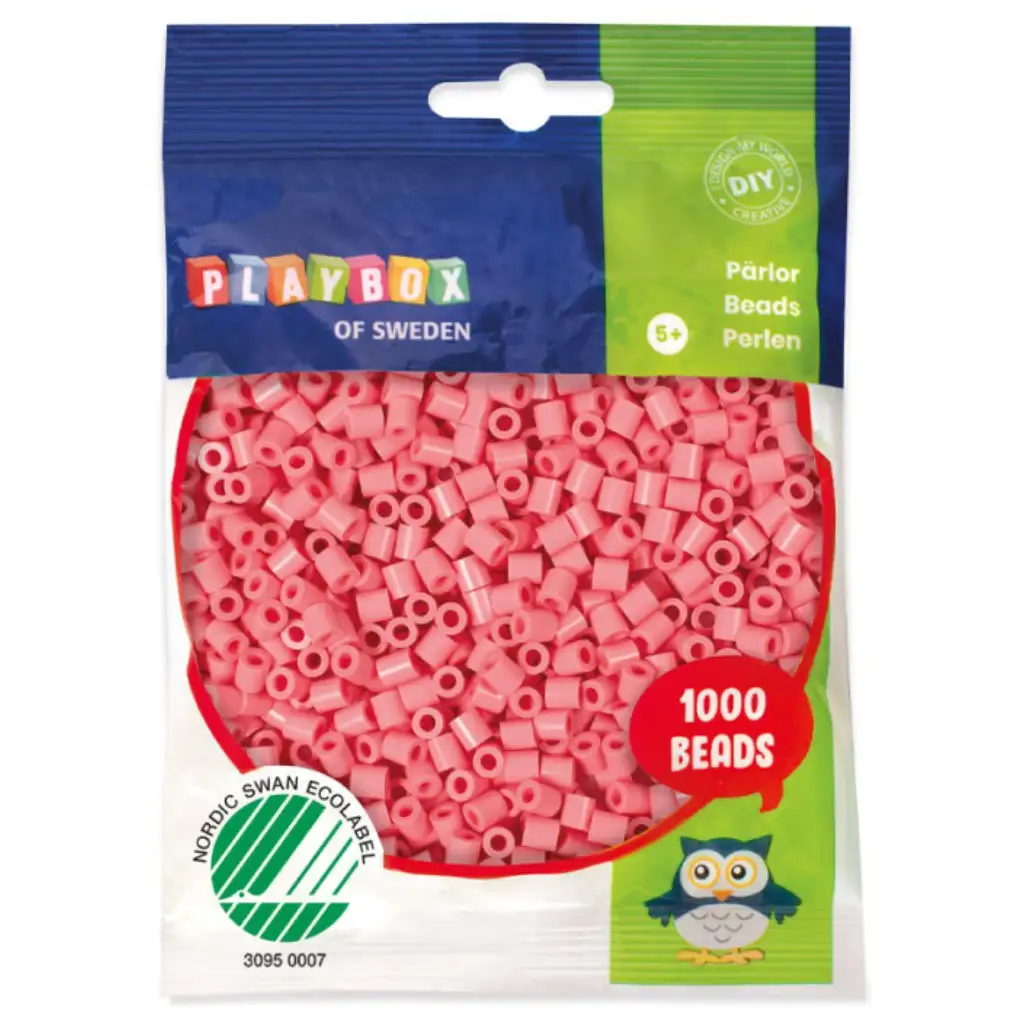 PlayBox: 5mm MIDI zažehlovacie korálky 1000ks v teplej ružovej farbe