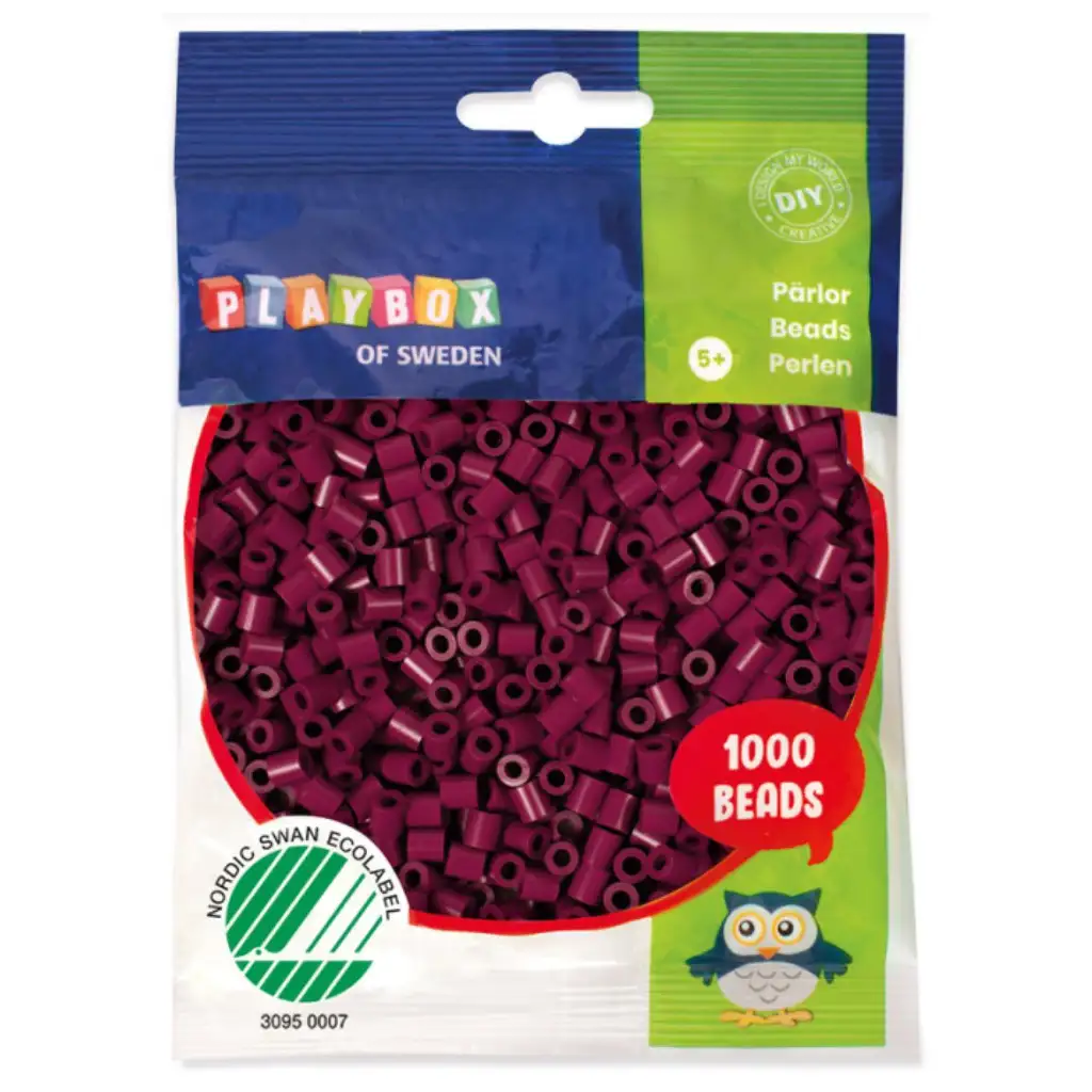 PlayBox: 5mm MIDI zažehlovacie korálky 1000ks v slivkovej farbe