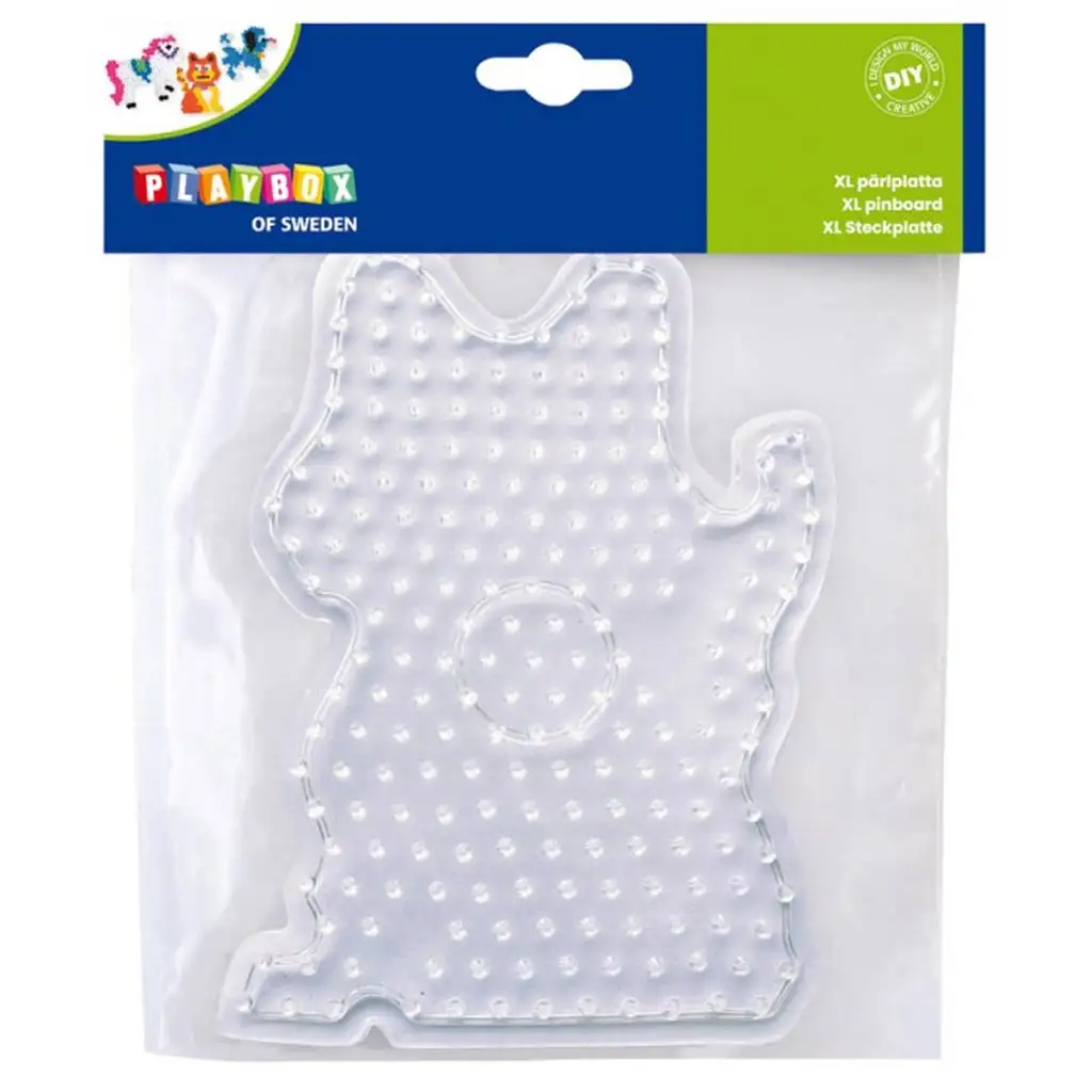 Playbox: XL zažehlovacia korálková podložka – 1 kus (tvar mačky, psa alebo koňa)