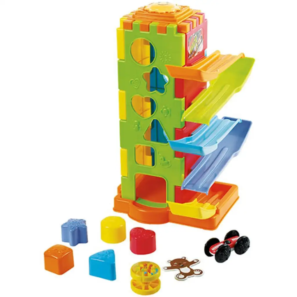 Playgo: 5 az 1-ben bébi készségfejlesztő toronyjáték kép 2