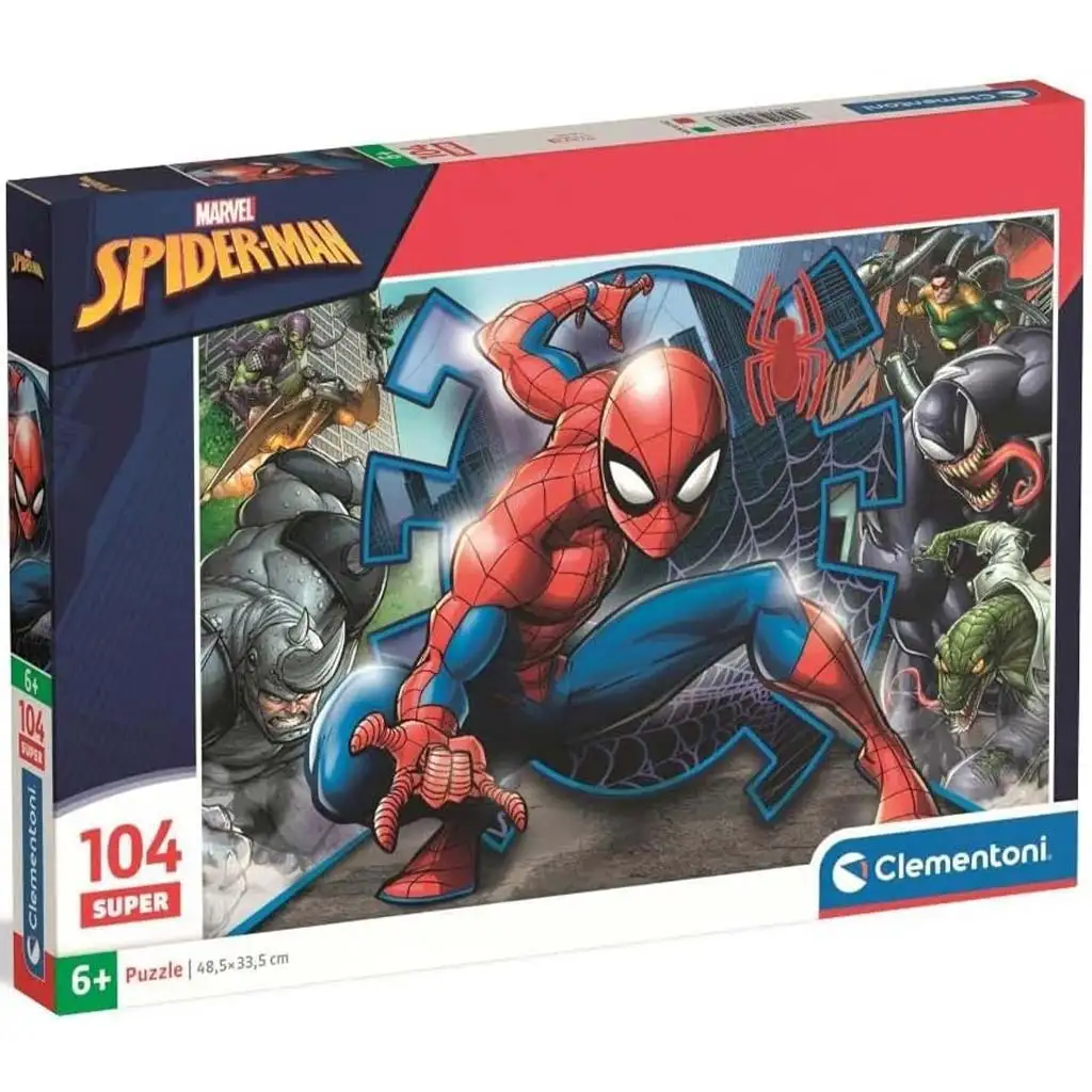Spider-Man a jeho nepriatelia 104-dielna super puzzle - Clementoni