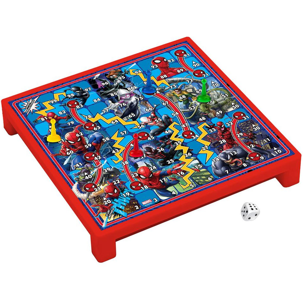 Luna: Spider-Man 2 v 1 Štyri v rade a Hady a rebríky spoločenská hra kép 2