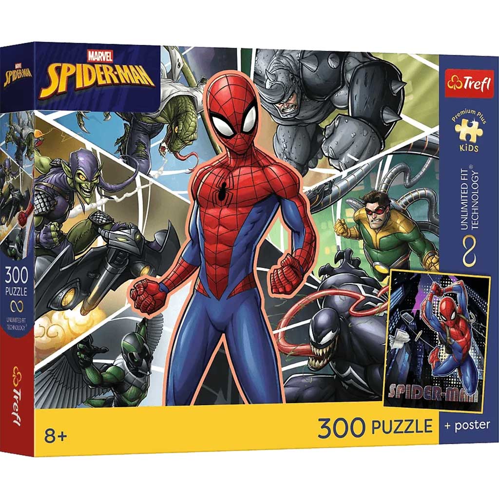 Marvel Pókember 300db-os UFT puzzle poszterrel - Trefl kép 1