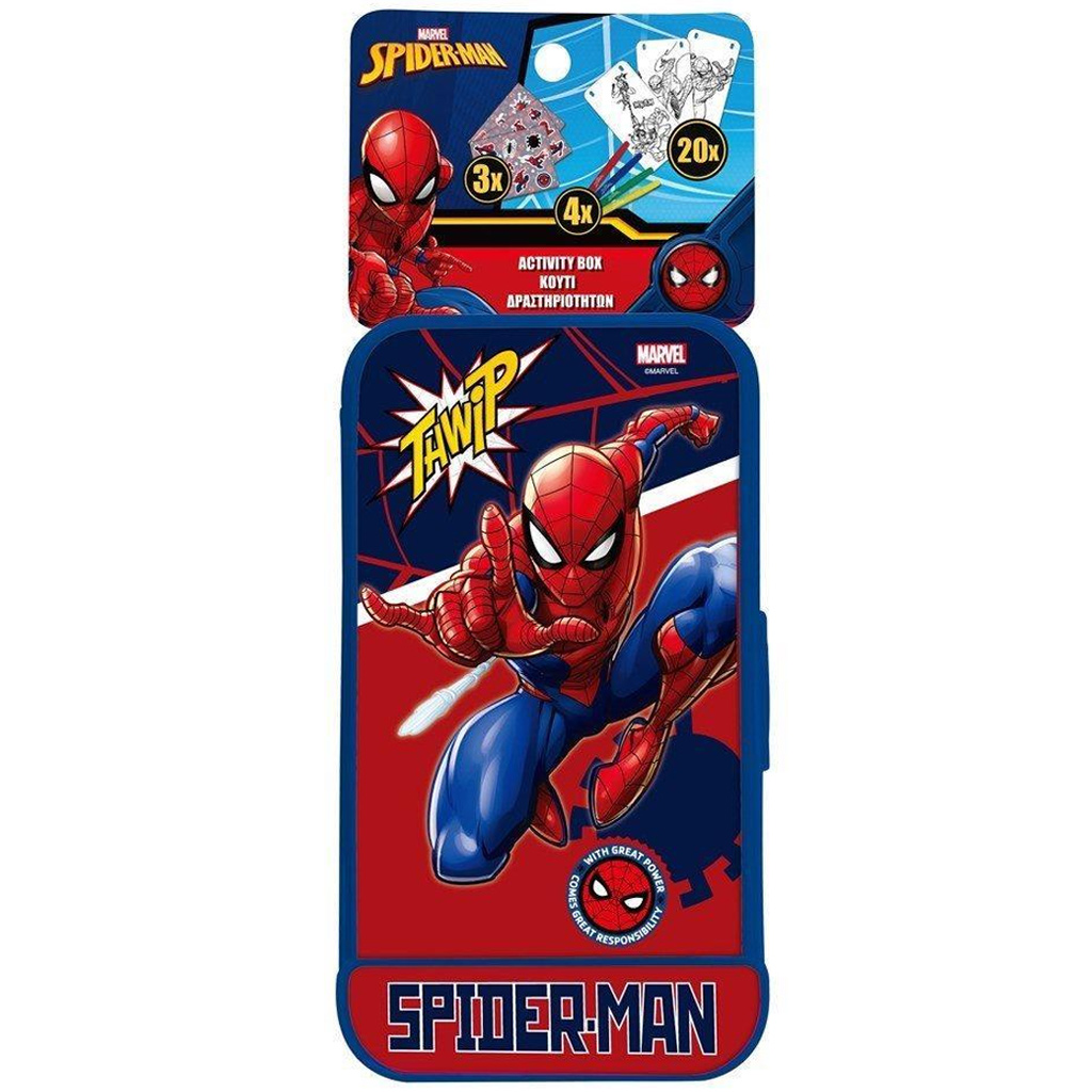 Luna: Kreatívna sada na vyfarbovanie Spider-Man, 27 ks