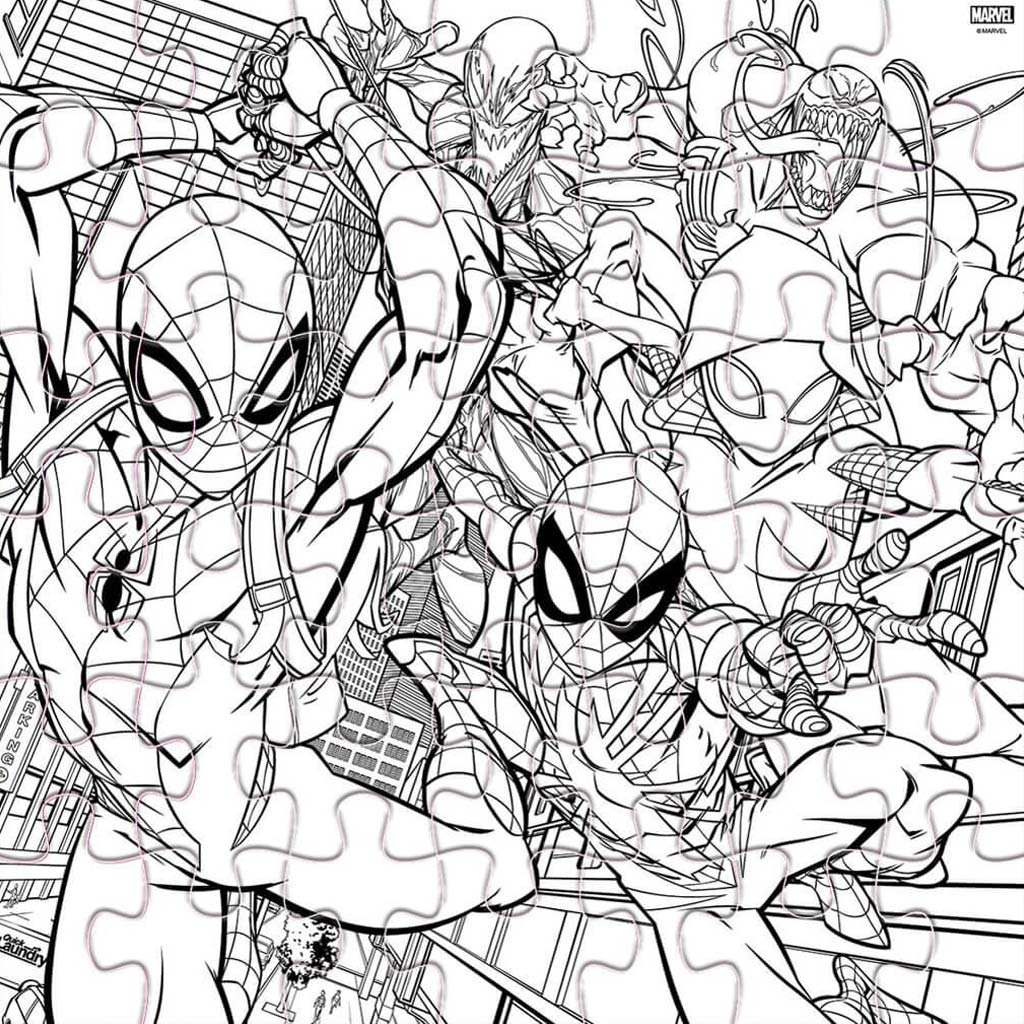 Luna: Spider-Man 42-dielne vymaľovateľné puzzle kép 3