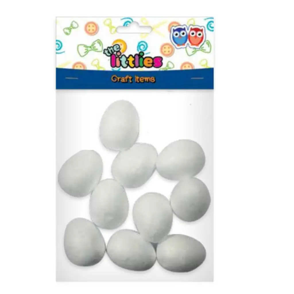 Polyesterové vajíčka na zdobenie 60mm 50ks