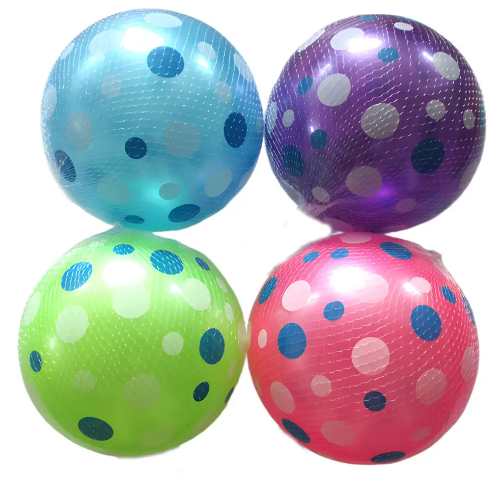 Gumová lopta s bodkovaným vzorom v rôznych variantách s priemerom 23 cm