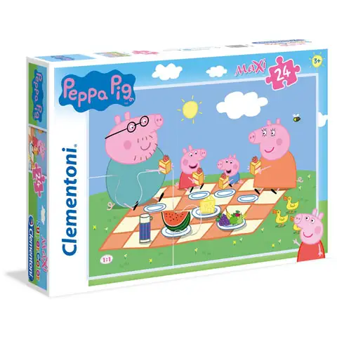Prasiatko Peppa 24 dielne maxi puzzle - Clementoni