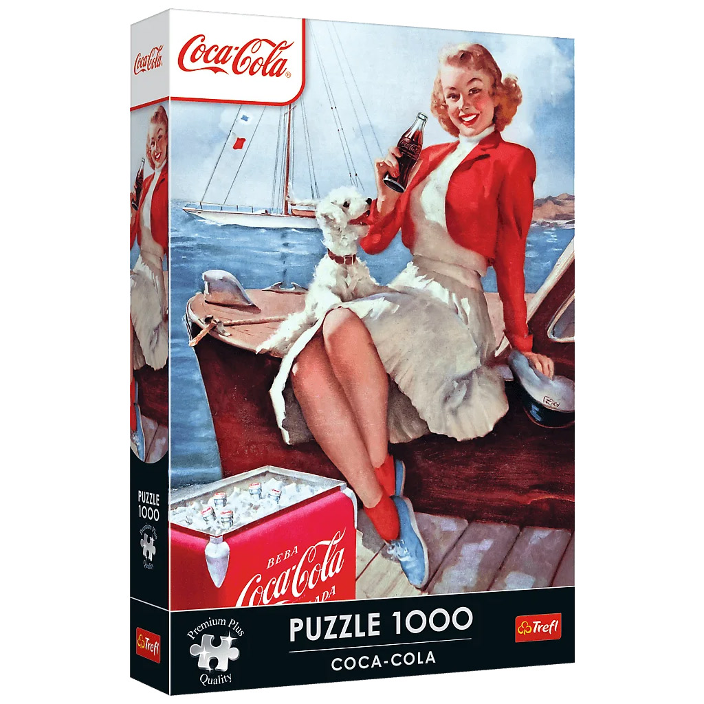 Coca-Cola plážová prestávka 1000-dielne Prémium plus kvalitné puzzle - Trefl