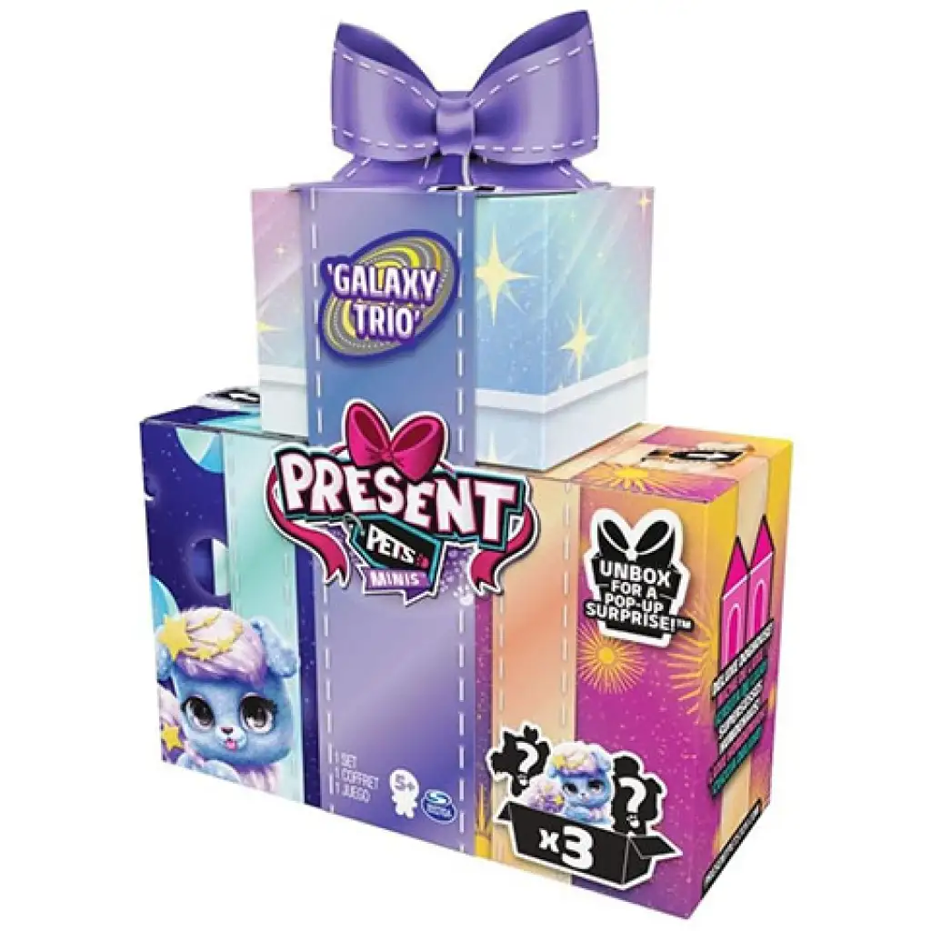 Present Pets Mini Galaxy Trio figurák 3-as csomag - Spin Master kép 1