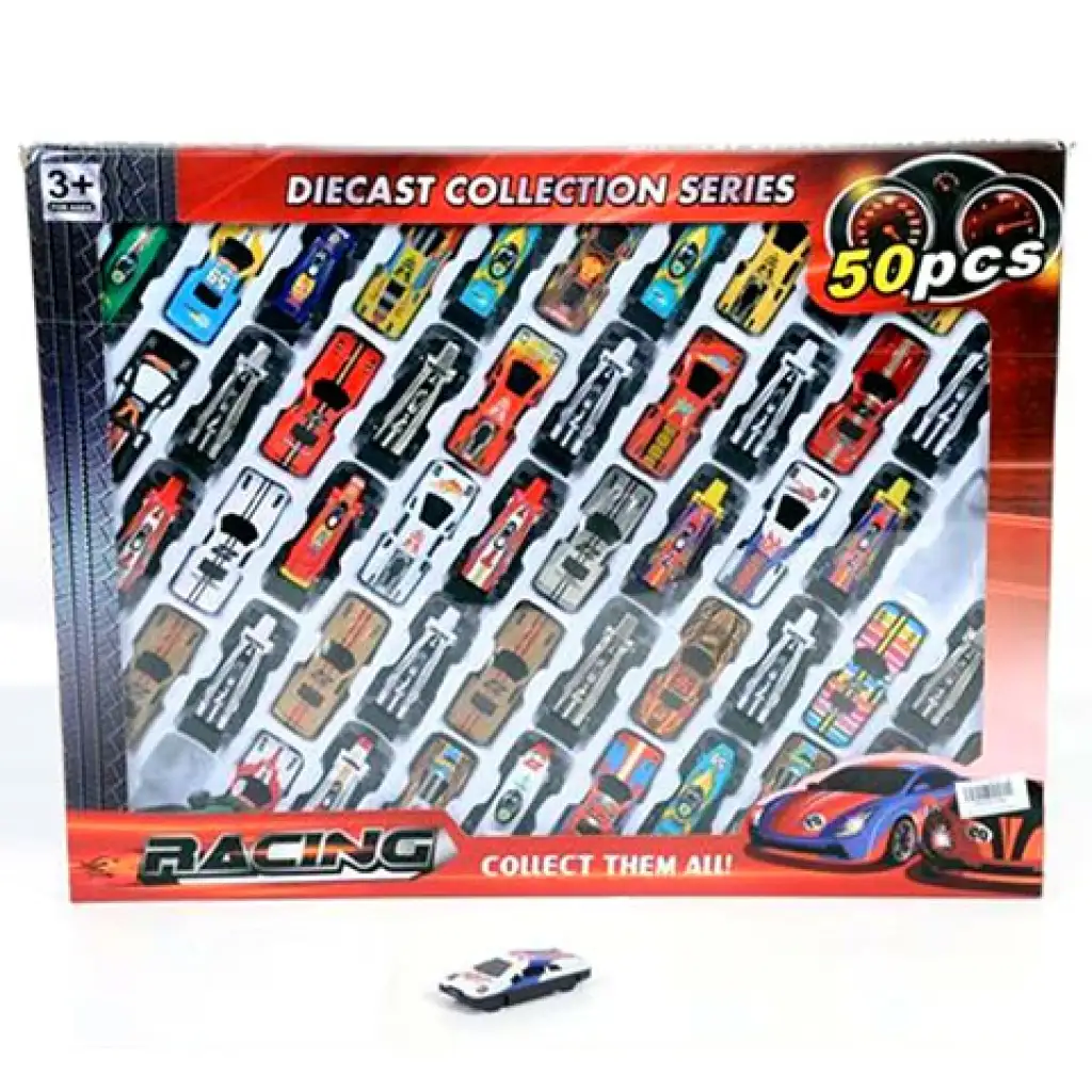 Pretekárske autá, 50 dielny set, rôzne farby kép 1