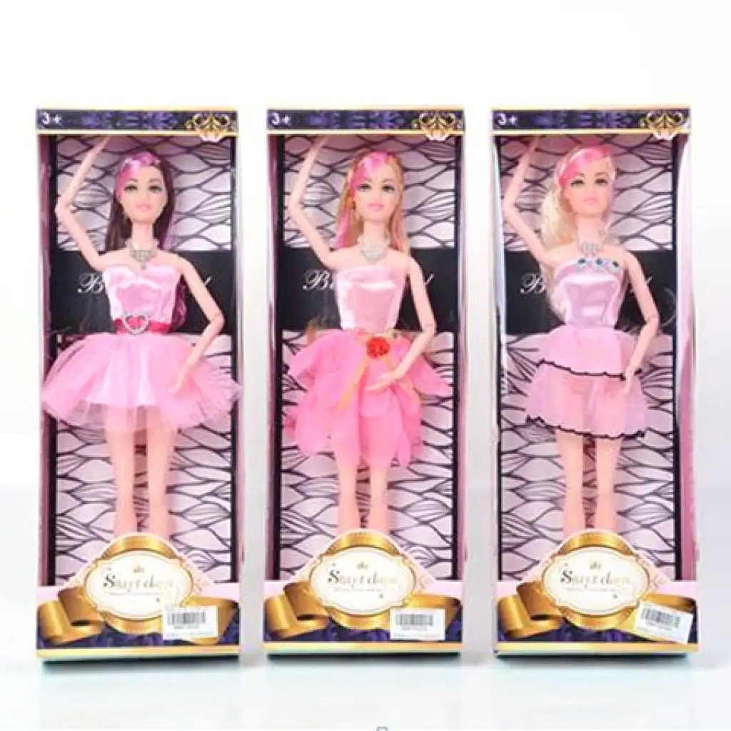 Princezná bábika v koktejlových šatách, 30 cm 1 ks