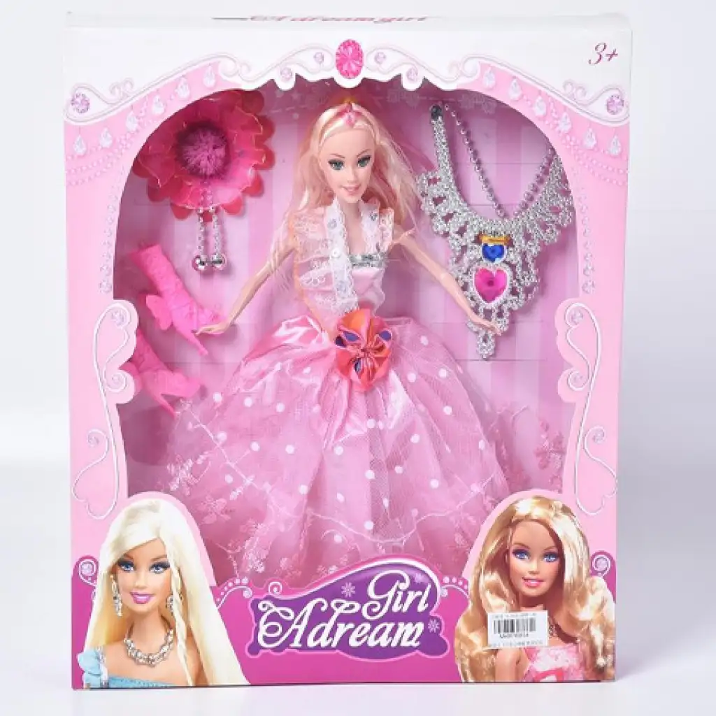 Princezná módna bábika s náhrdelníkom a iným príslušenstvom