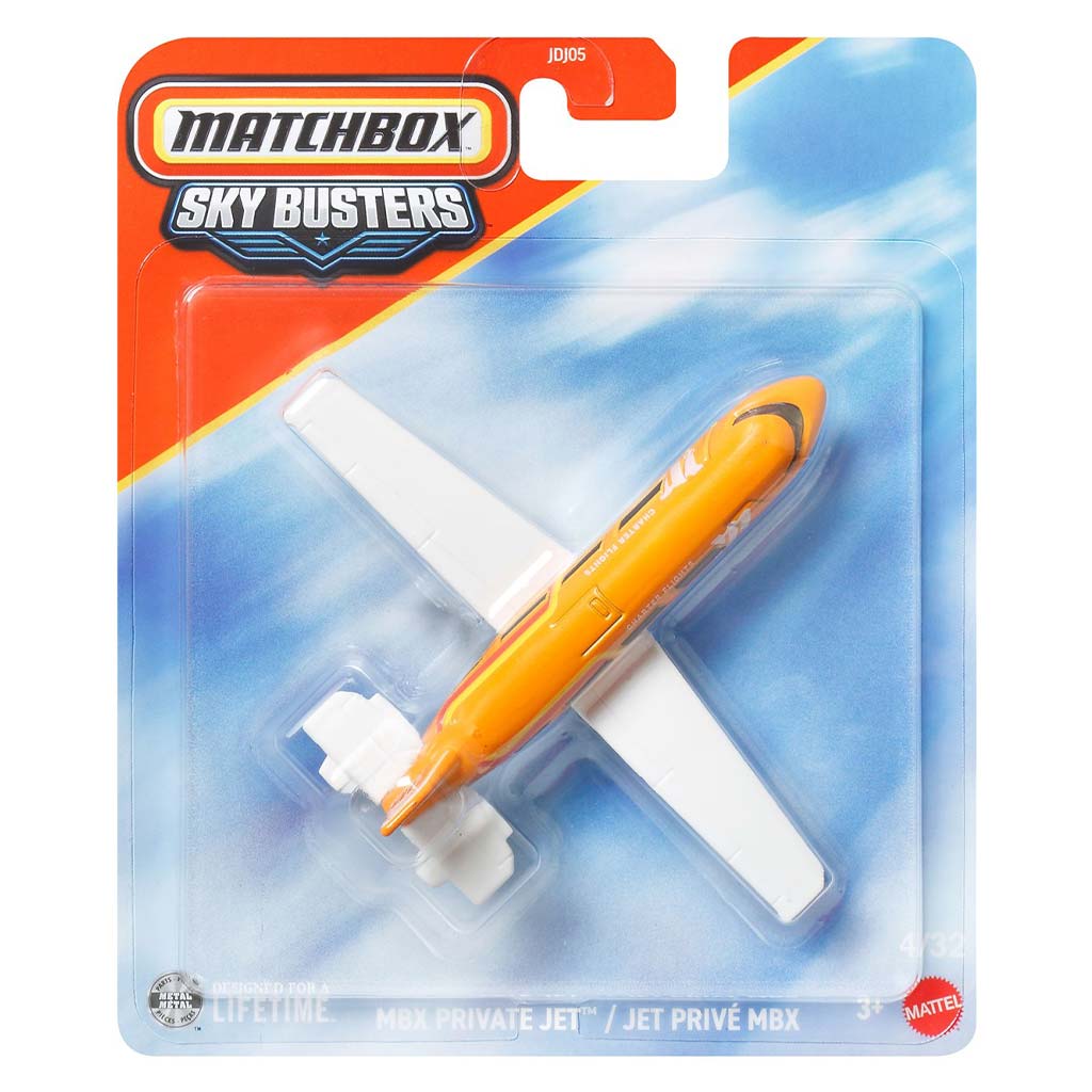 Matchbox Sky Busters: Private Jet lietadlový model 1/64 - Mattel
