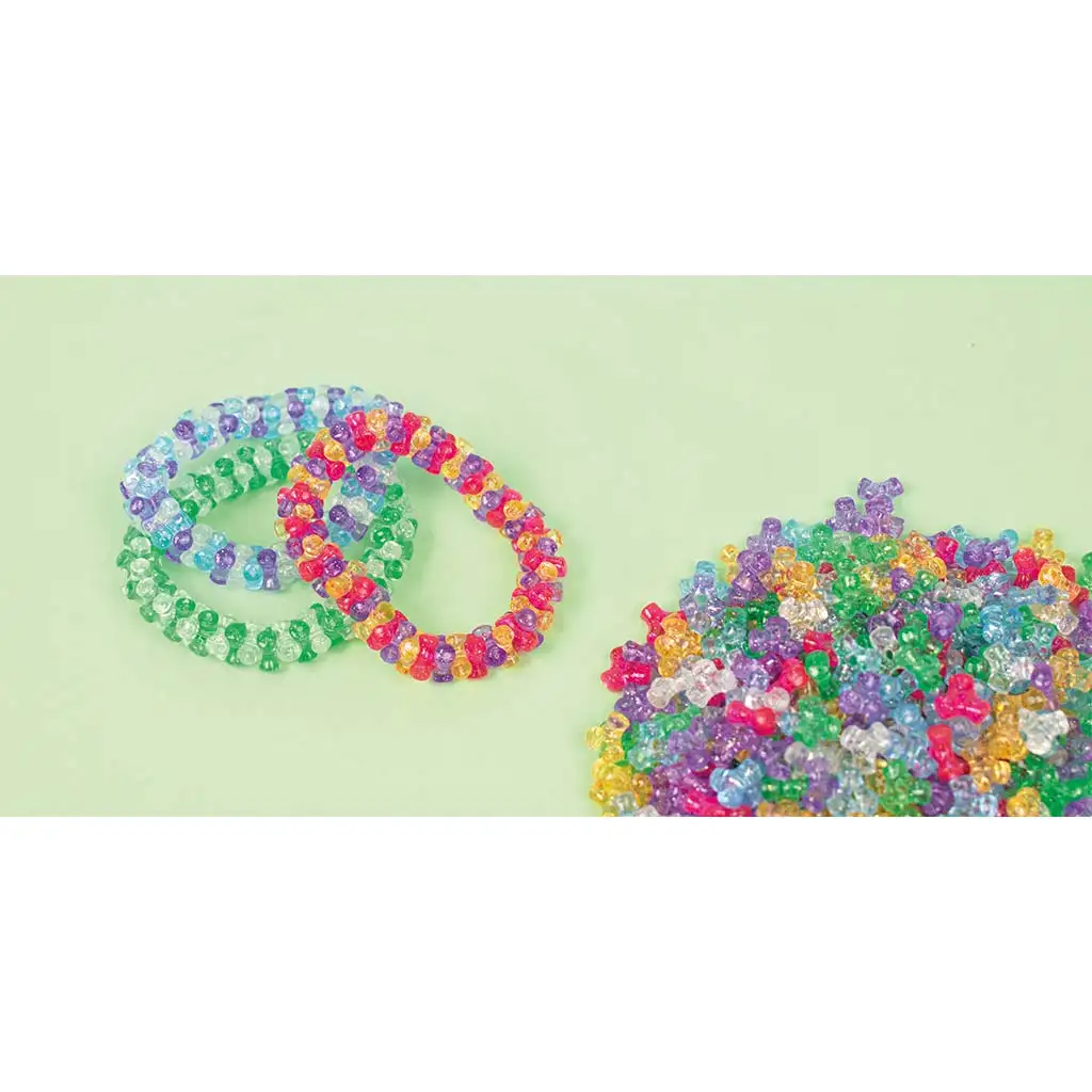 PlayBox: Vrtuľové tvarované trblietavé korálky na varenie, 2200 kusov