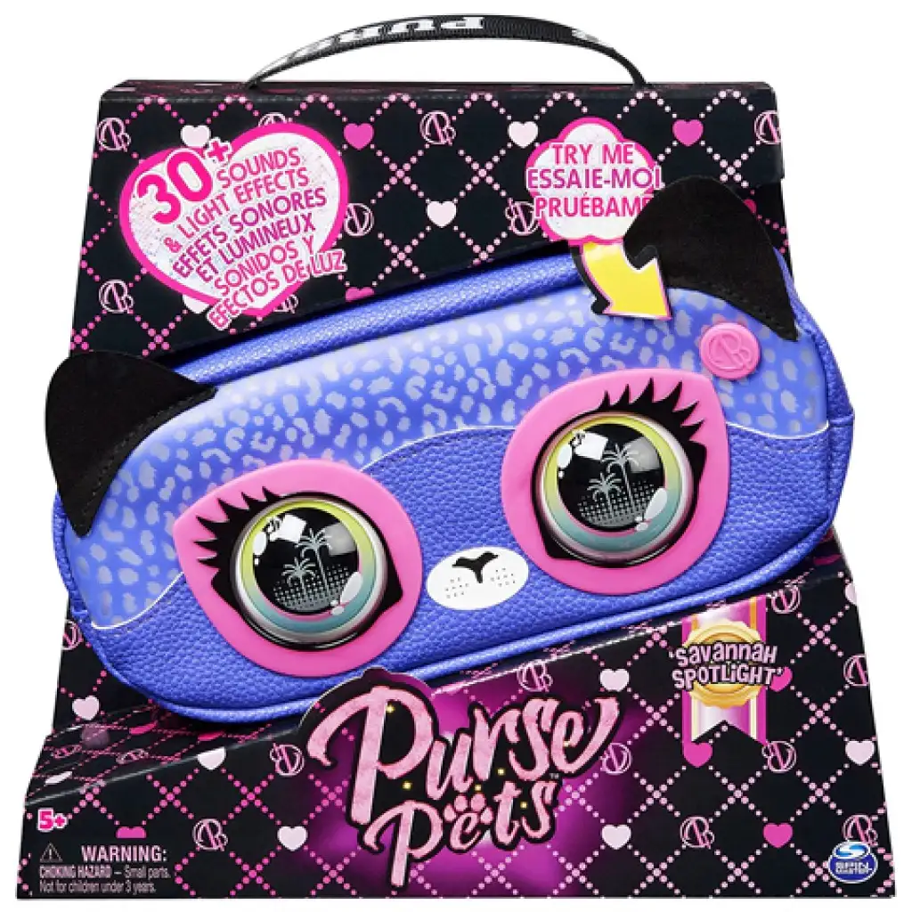 Purse Pets: Savannah Cheetah interaktívna taška - Spin Master (maď.jaz)