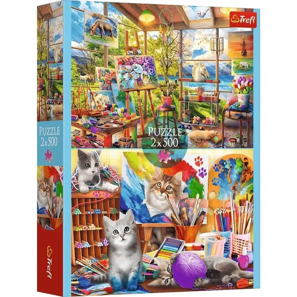 Umenie maľby 2x500-dielne puzzle - Trefl