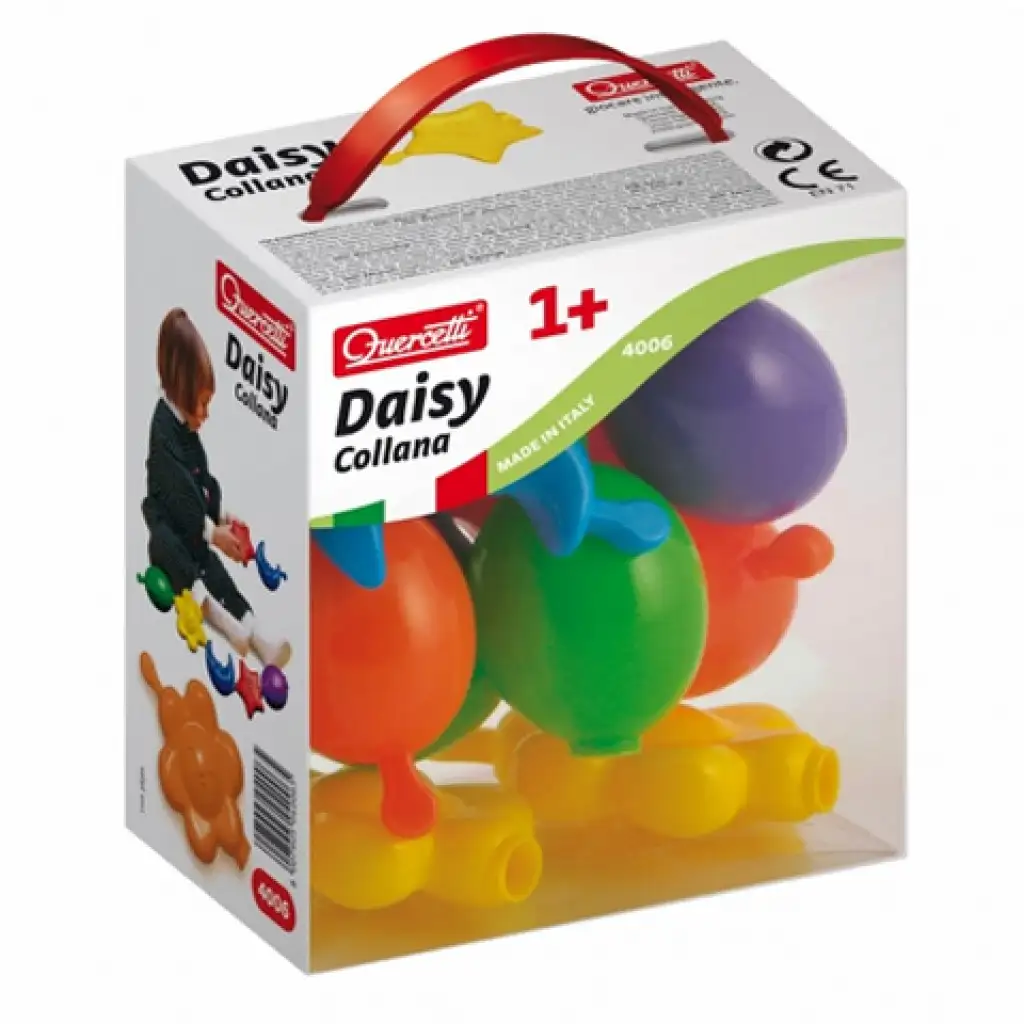 Quercetti Daisy Detská stavebnica perličky 12ks