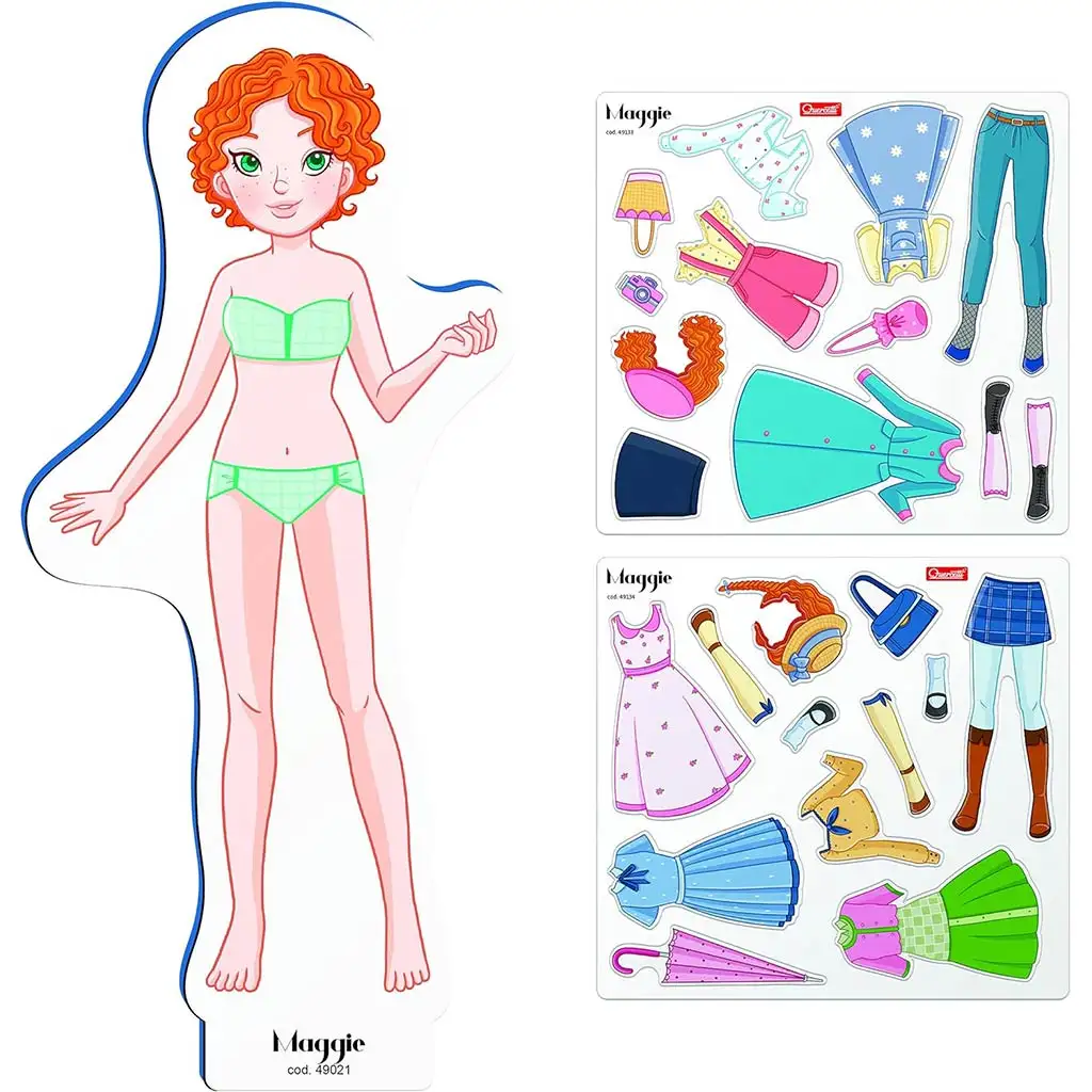 Quercetti: Magnetická hra na obliekanie bábiky - Maggie kép 3