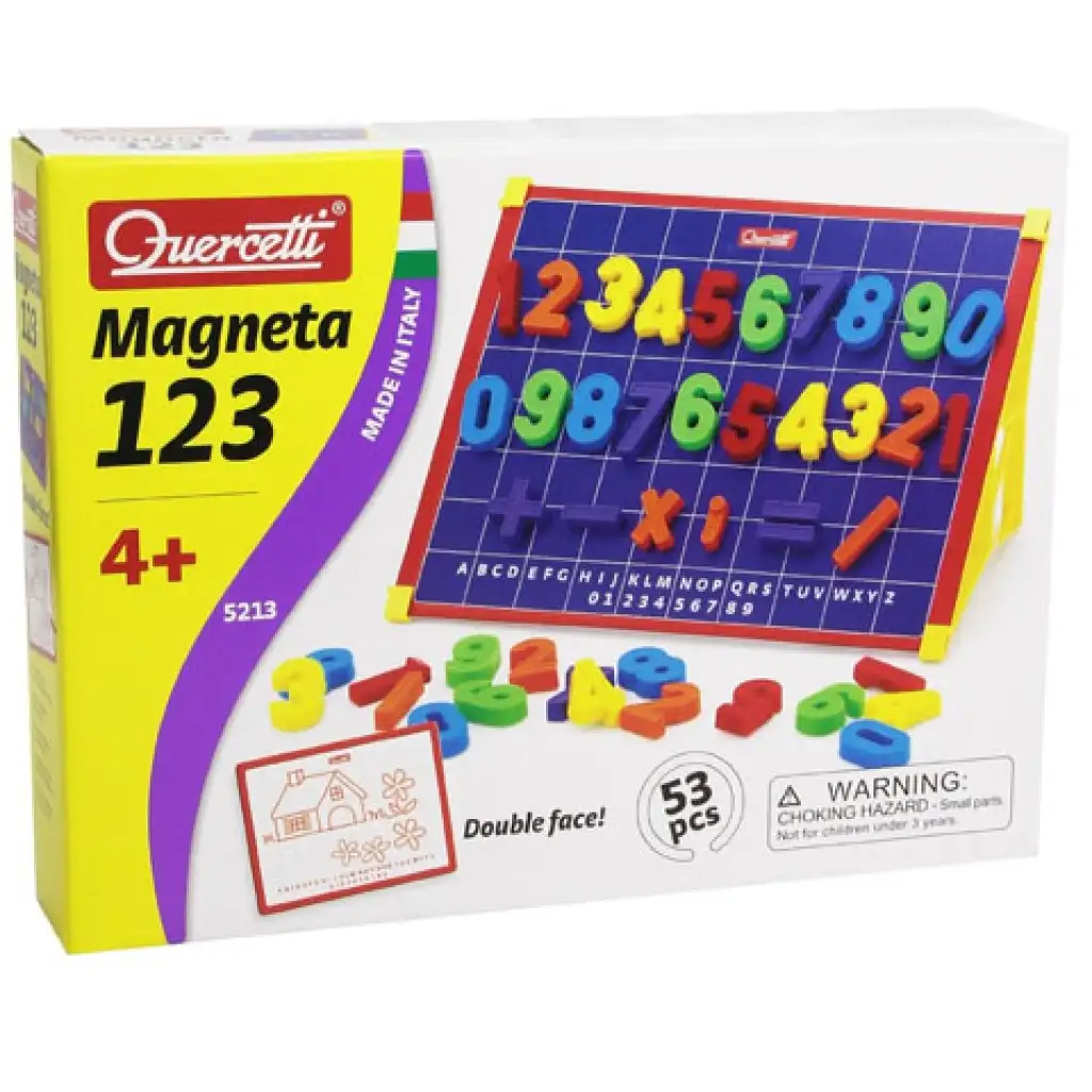 Quercetti: Magnetická tabuľa s číslicami 48ks