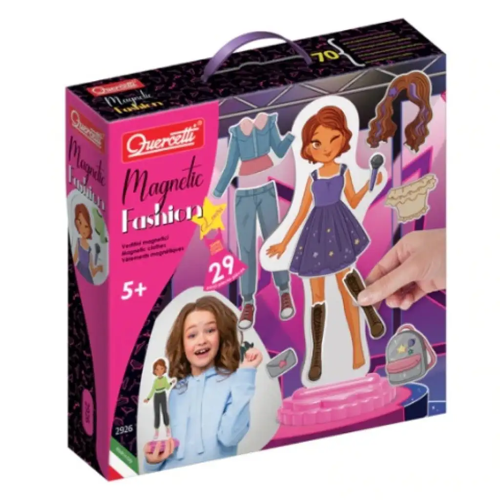Quercetti: Magnetická hračka na obliekanie - Laura kép 1