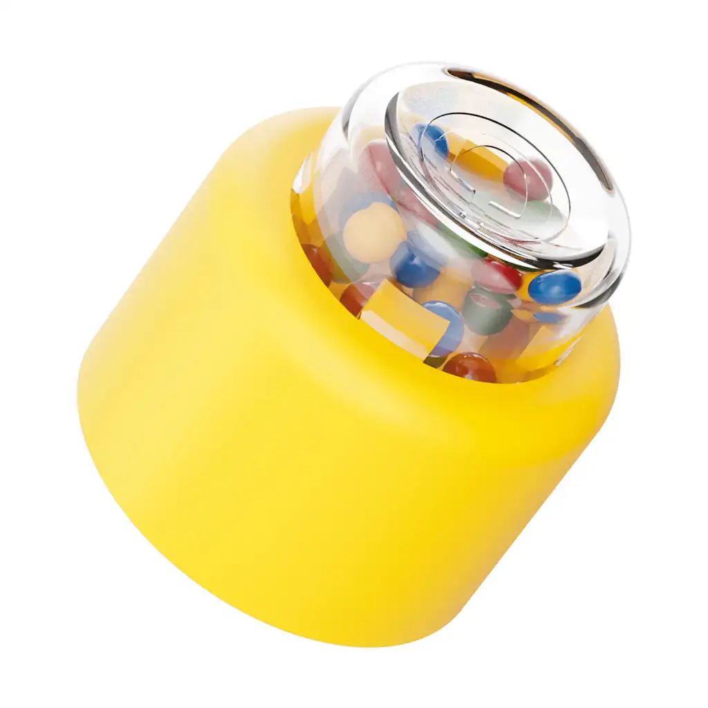 Quercetti: Momy Soft 4 ks mäkká hrkajúca stavebnica kocka set kép 2