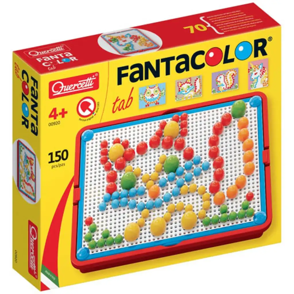 Quercetti: Mozaika FantaColor portable small Chobotnica 160 hríbikov kép 1