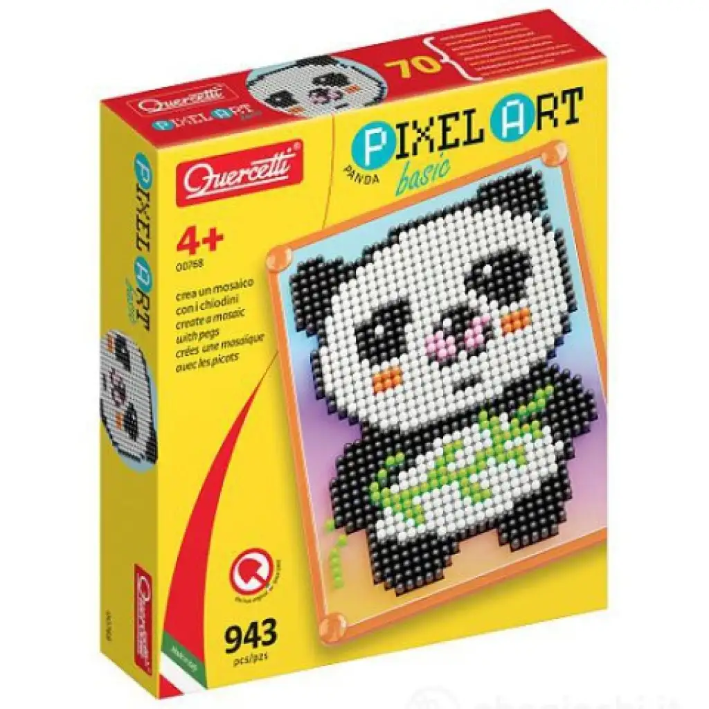 Quercetti: Pixel Art Panda bodky