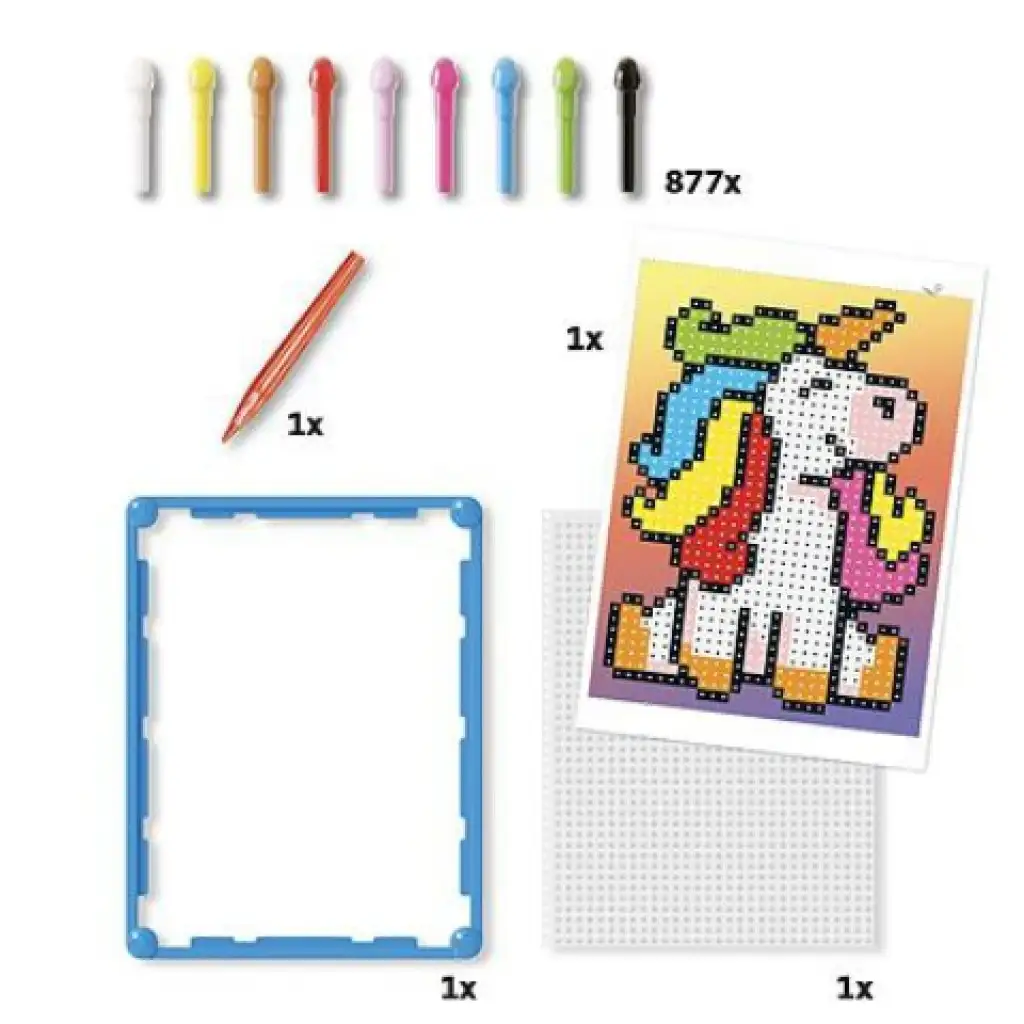 Quercetti: Pixel Art Unikornis pötyi kép 3