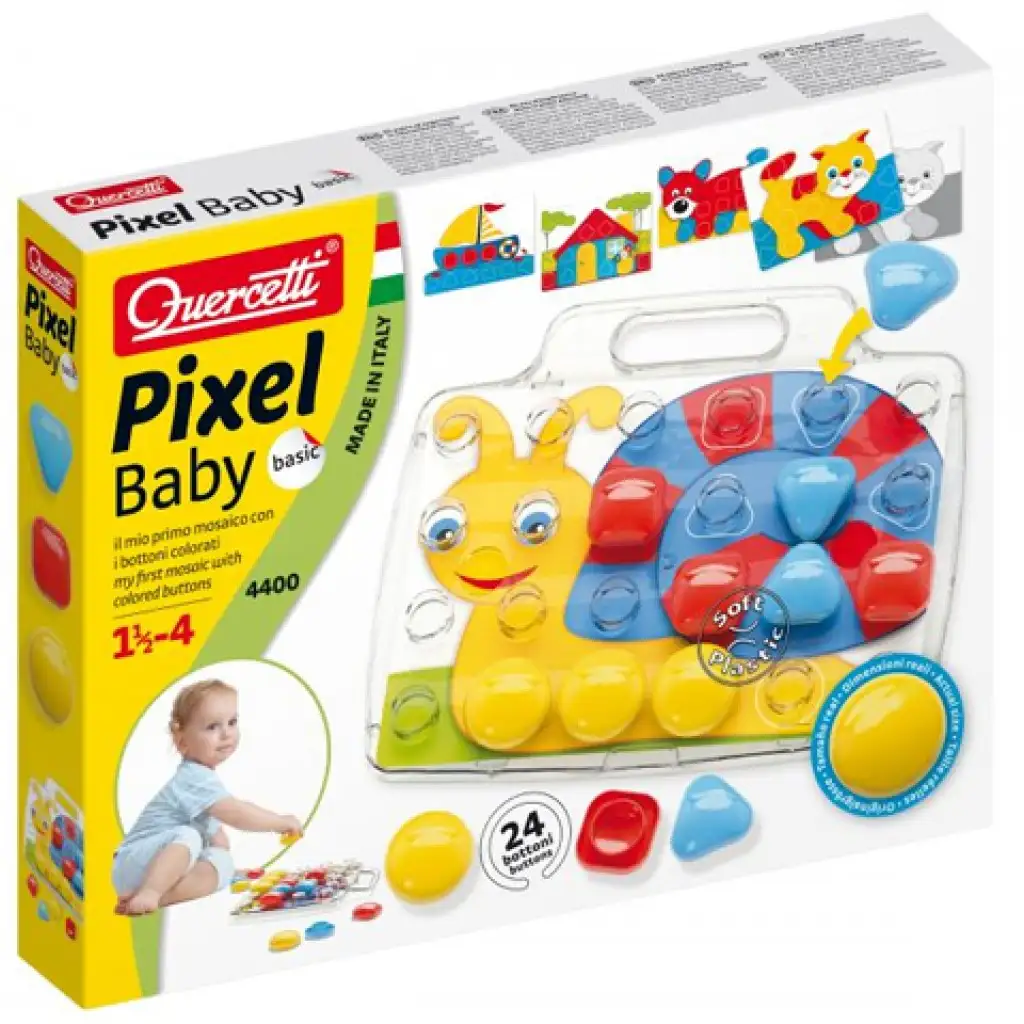 Quercetti: Pixel Baby Basic veľké kolíčky