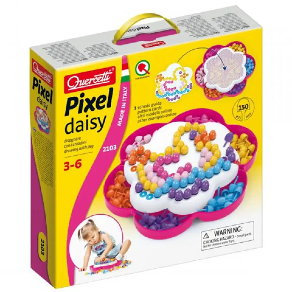 Quercetti: Pixel Daisy zastrkovačka kolíkov