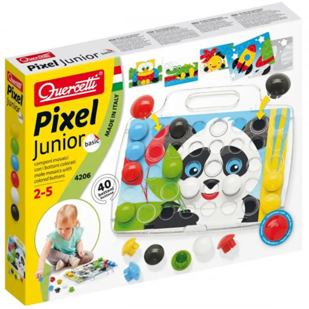Quercetti: Pixel Junior Basic baby veľké kolíky