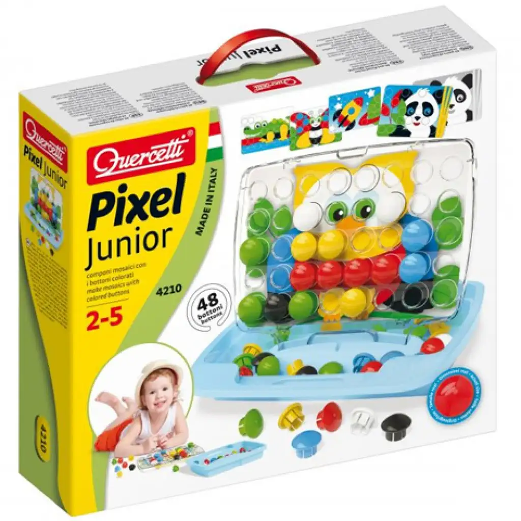 Quercetti: Pixel Junior baby veľké kolíčky
