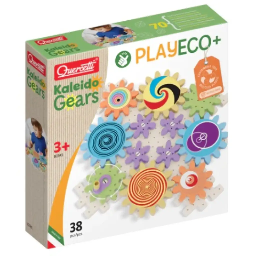 Quercetti: Play Eco Kaleido ozubené kolesá 38-dielny set