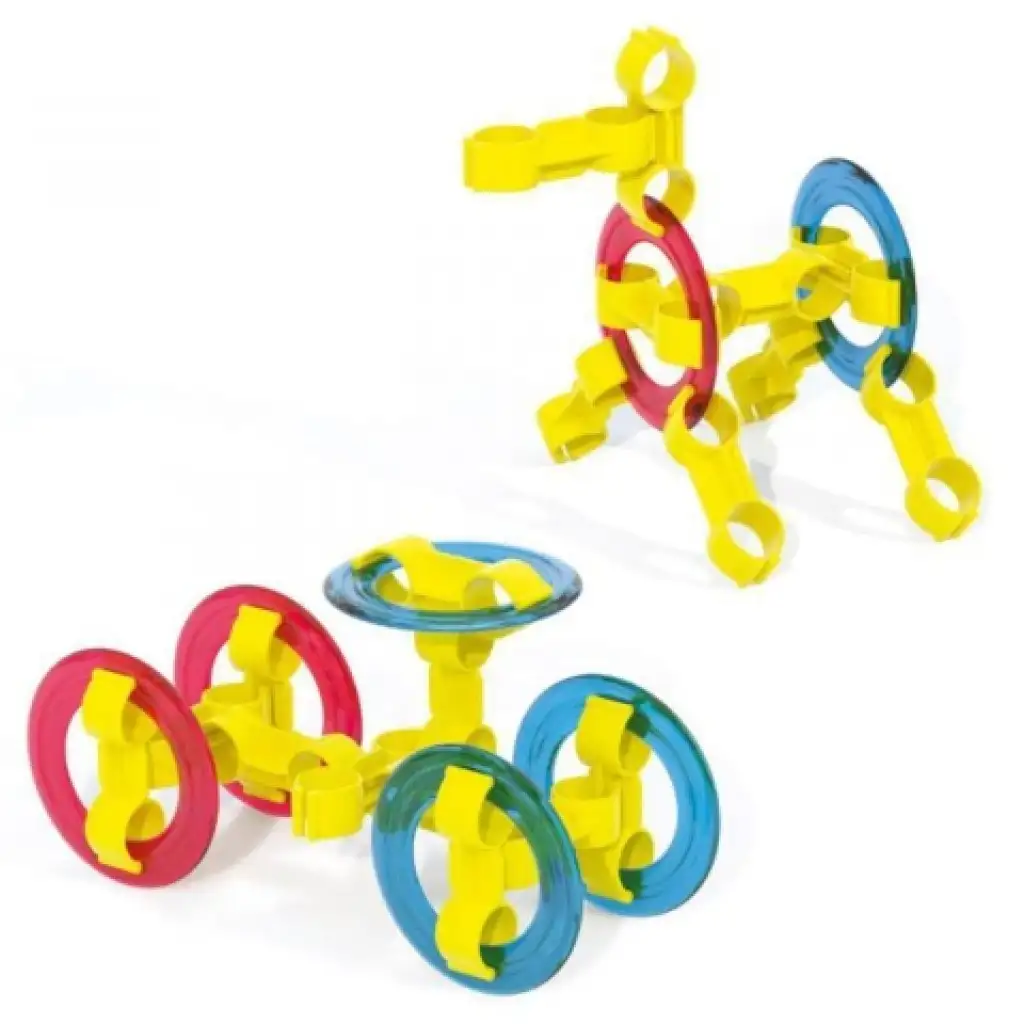 Quercetti: Ringo 240 dielna krúžková stavebnica kép 2