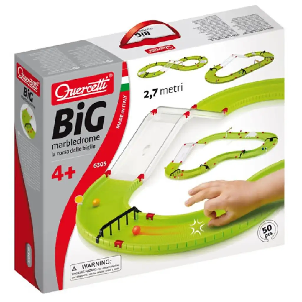 Quercetti: Veľký guličkový okruh 2,7m 50dielikov