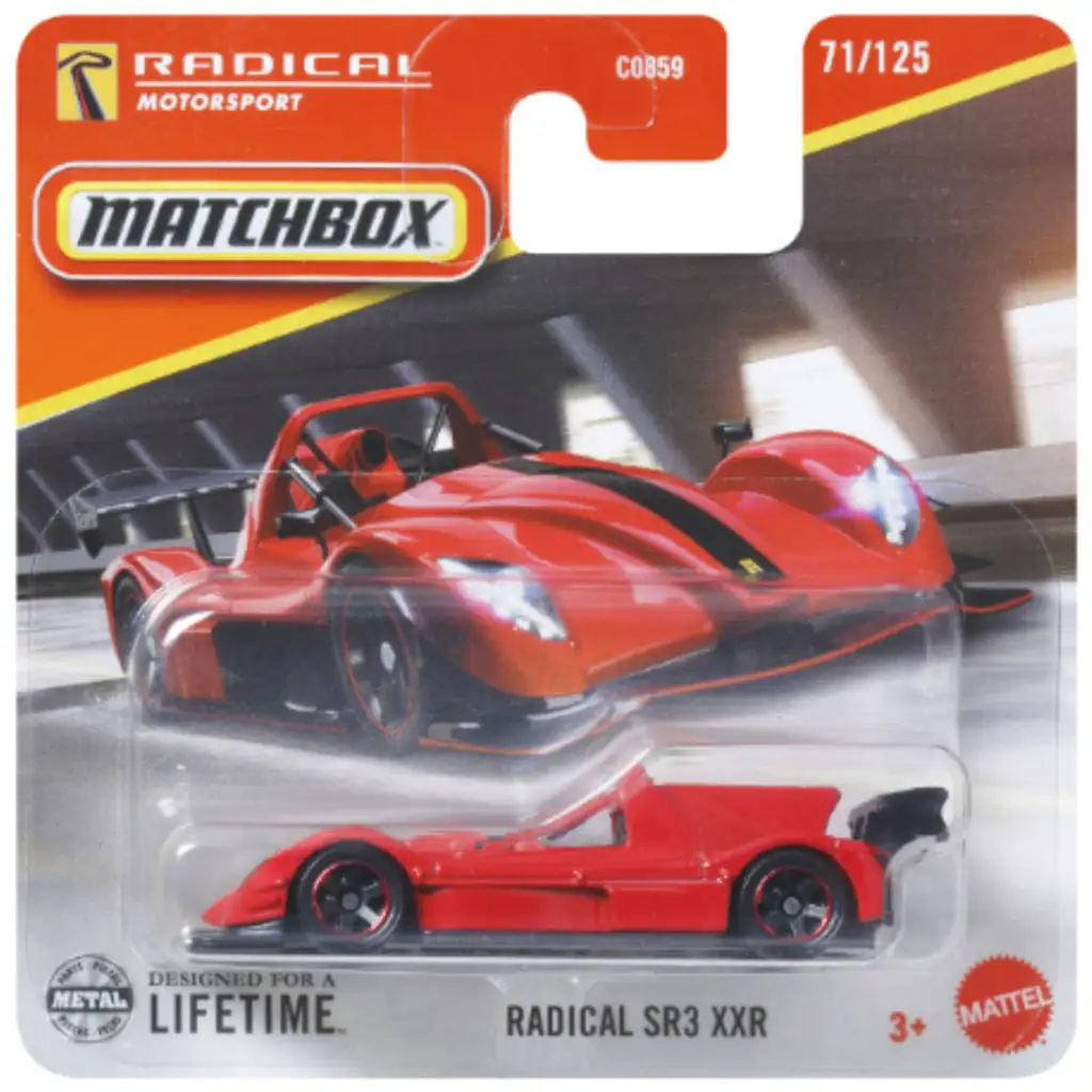 Matchbox: Radical SR3 XXR autíčko 1/64 – Mattel