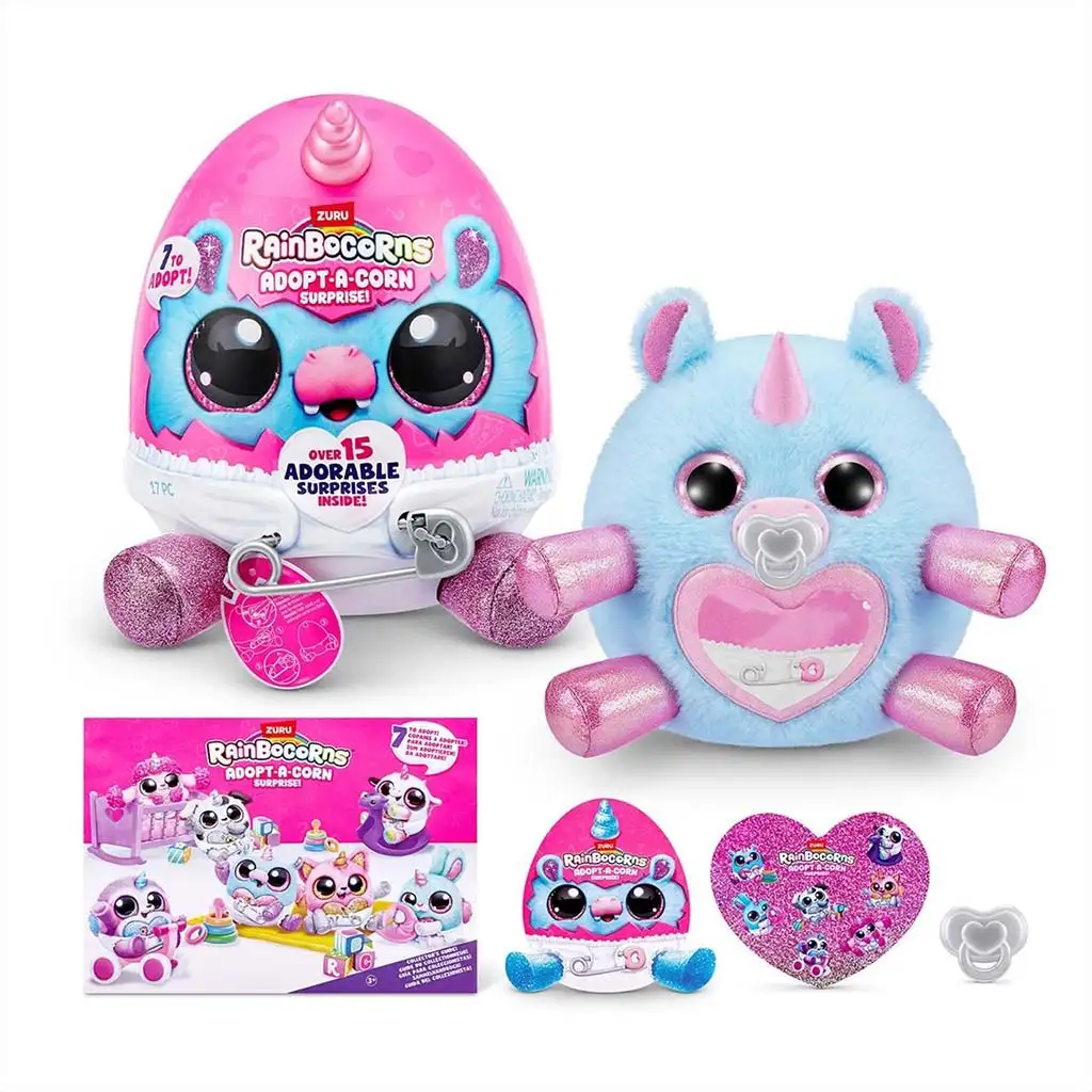 Rainbocorns: Adopt-a-Corn prekvapivá plyšová figúrka v rôznych variantoch 1ks kép 11