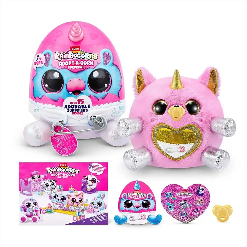 Rainbocorns: Adopt-a-Corn prekvapivá plyšová figúrka v rôznych variantoch 1ks kép 6