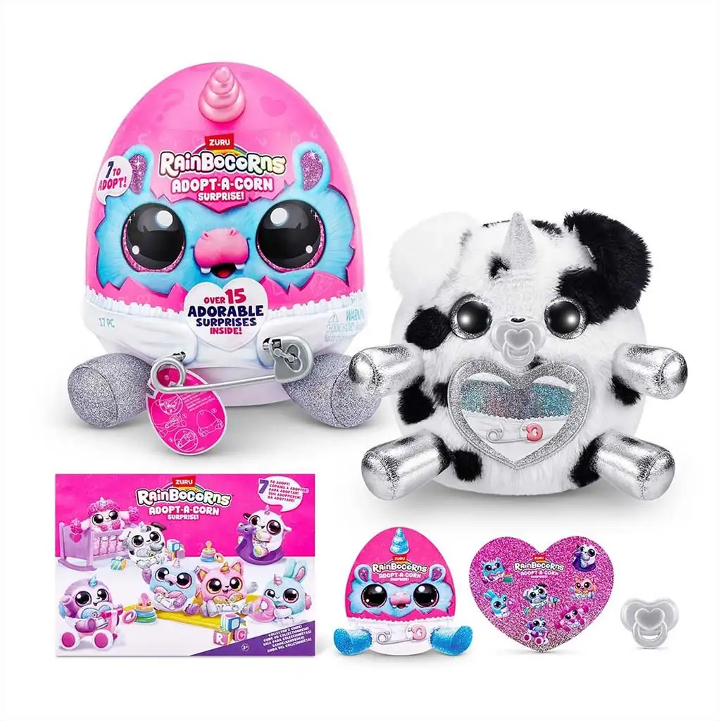 Rainbocorns: Adopt-a-Corn prekvapivá plyšová figúrka v rôznych variantoch 1ks kép 7