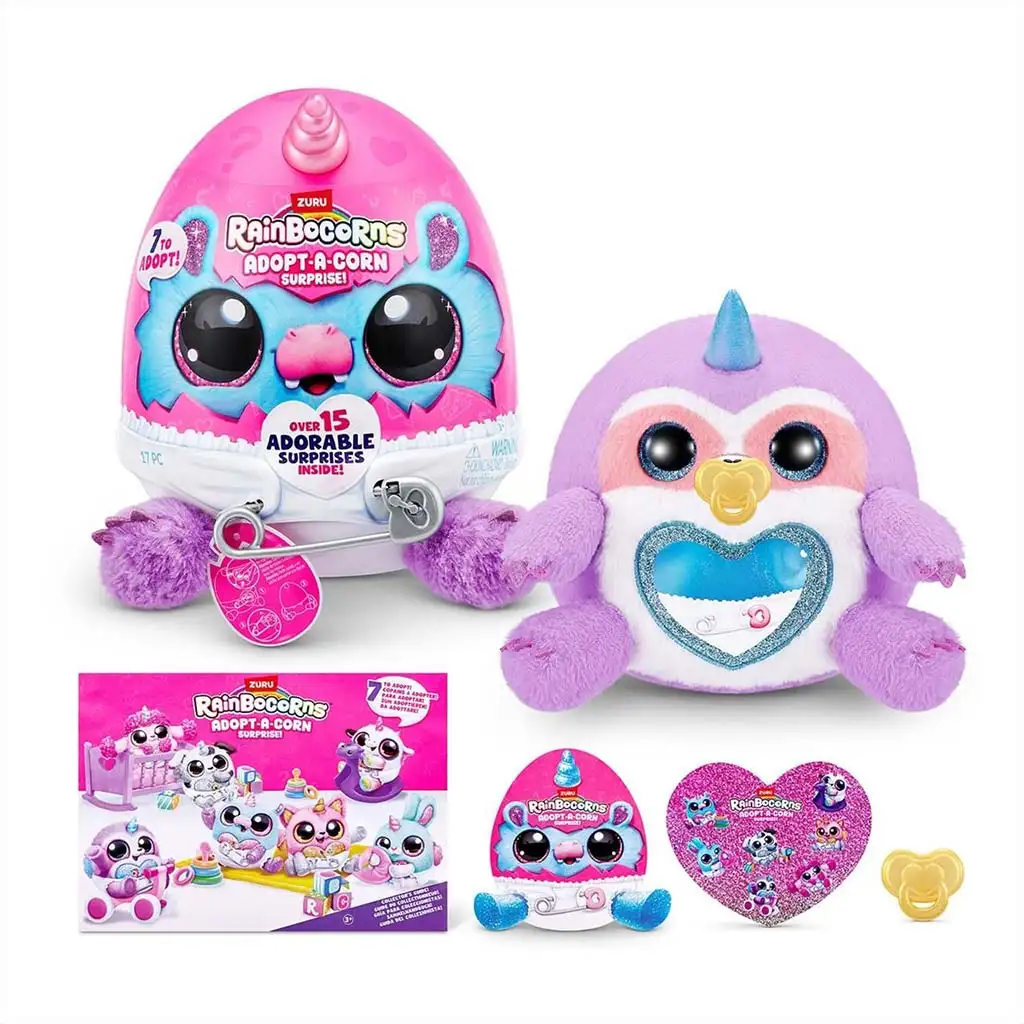 Rainbocorns: Adopt-a-Corn prekvapivá plyšová figúrka v rôznych variantoch 1ks kép 8