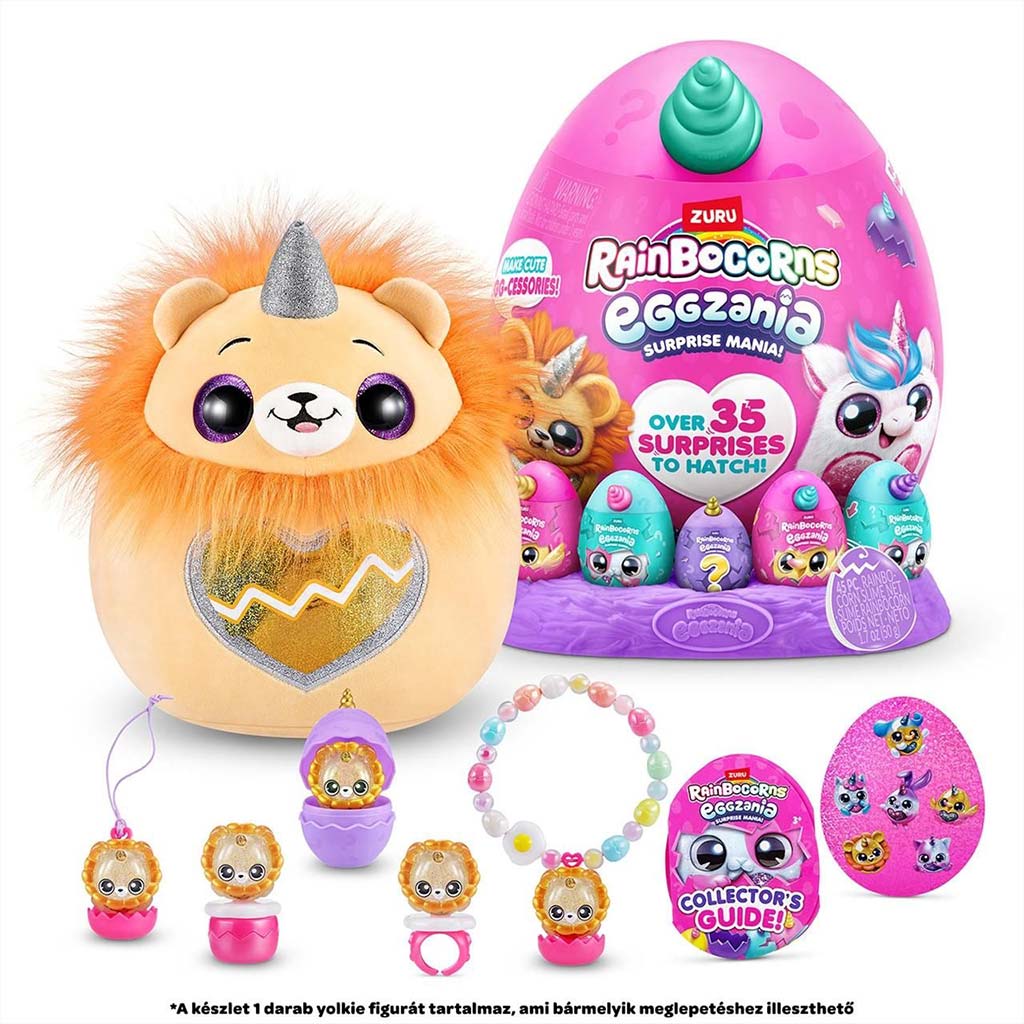 Rainbocorns: Eggzania prekvapivé vajíčko s plyšovou figúrkou v rôznych variantoch 1ks kép 4