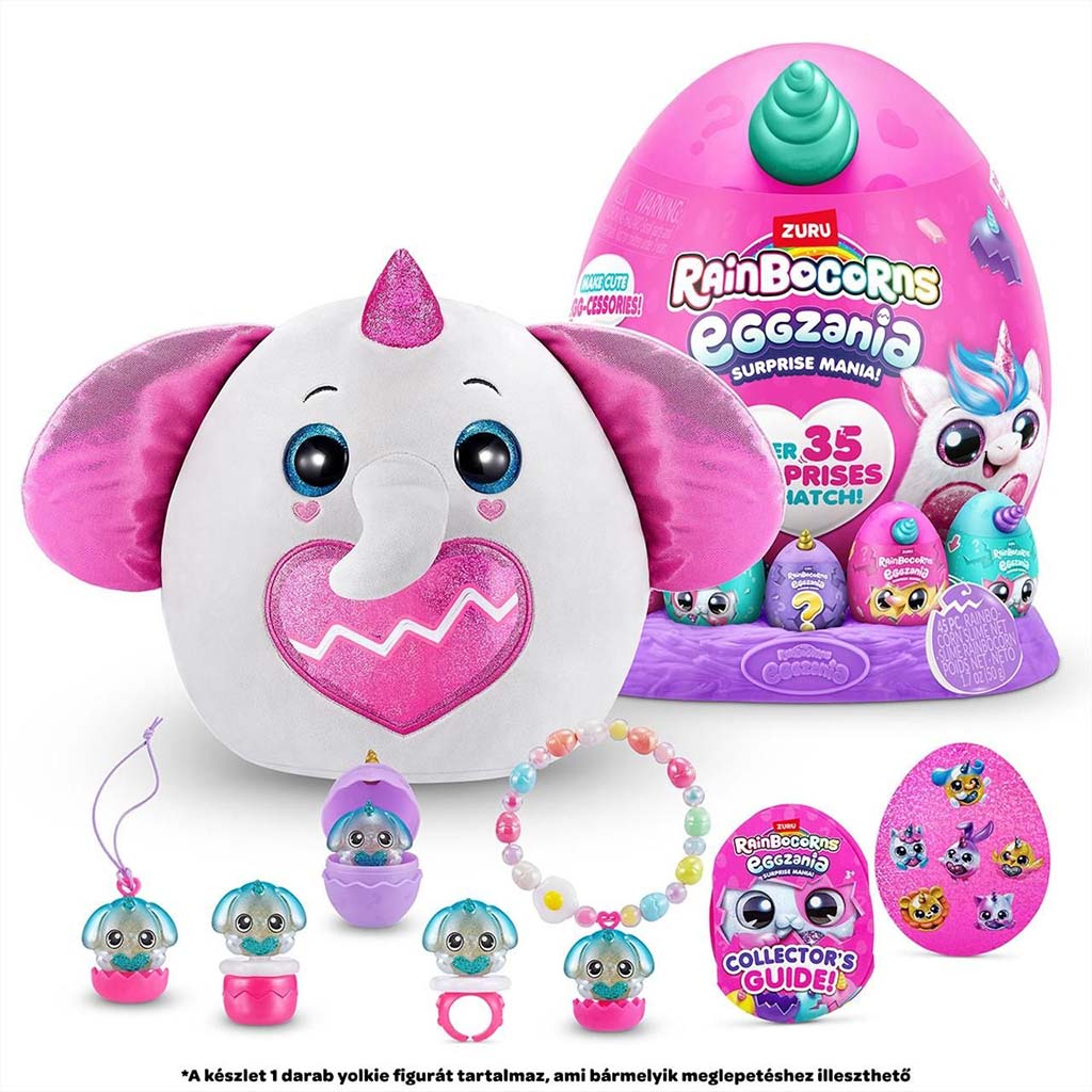 Rainbocorns: Eggzania prekvapivé vajíčko s plyšovou figúrkou v rôznych variantoch 1ks kép 5