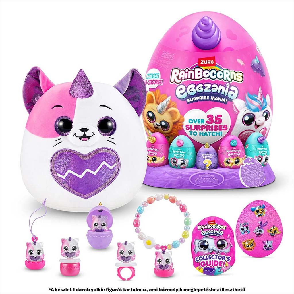 Rainbocorns: Eggzania prekvapivé vajíčko s plyšovou figúrkou v rôznych variantoch 1ks kép 6